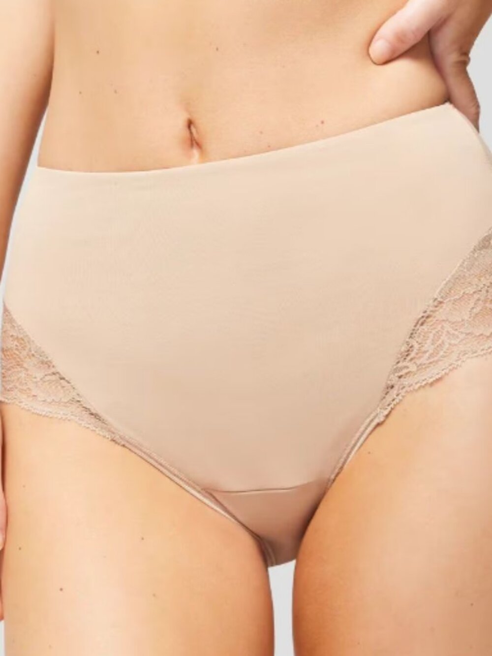 Vanishing Tummy High-Waist Brief Panty with Lace